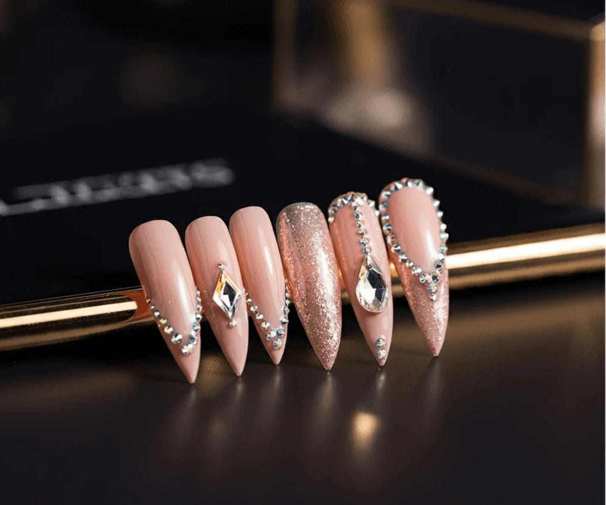 Top 10 Stunning Diamond Nails Designs to Try This Year