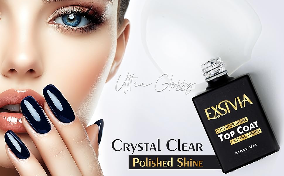 Ultra Gloss UV LED Nail Gel Top Coat for Long Lasting Shine Professional Salon Finish