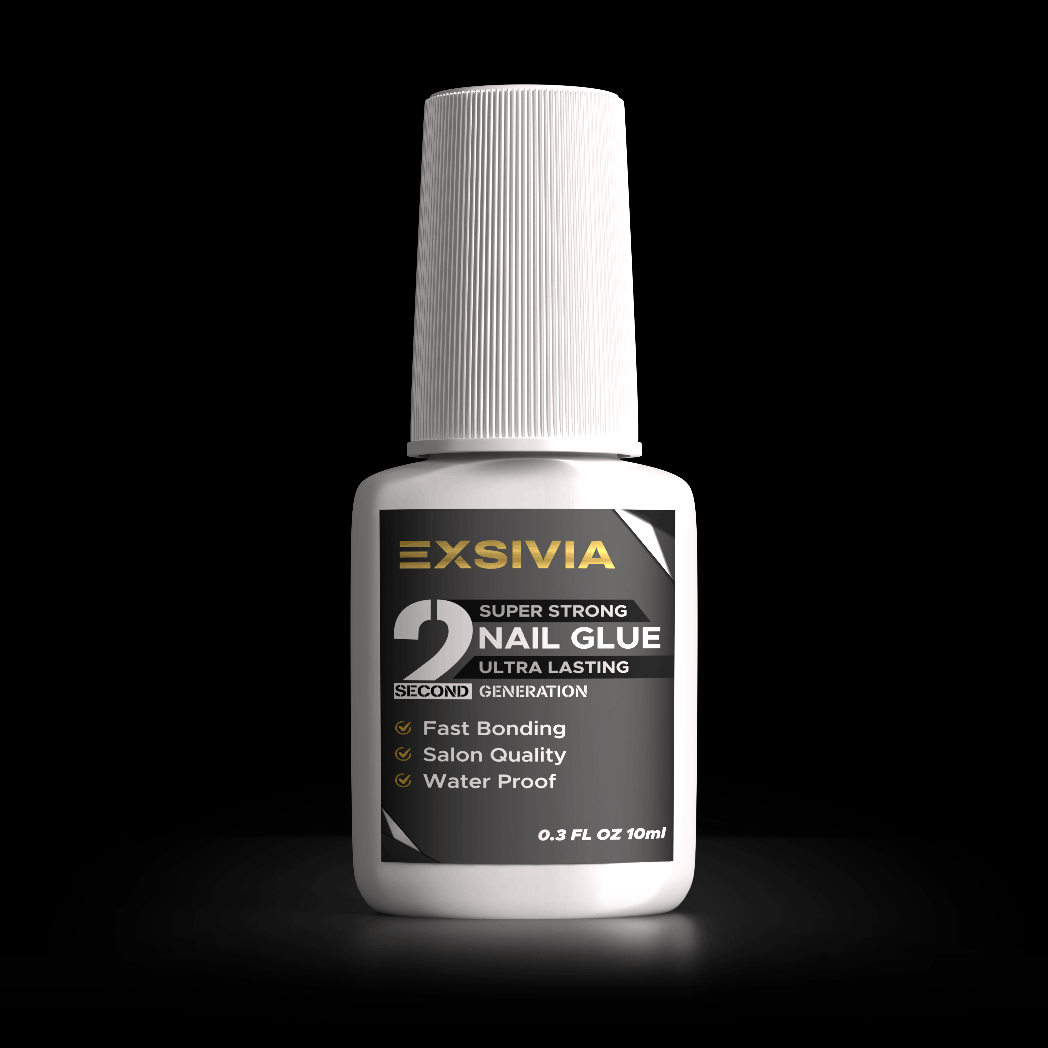 Exsivia 2nd Gen Super Strong Nail Glue – HEMA Free Brush On Glue EXSIVIA