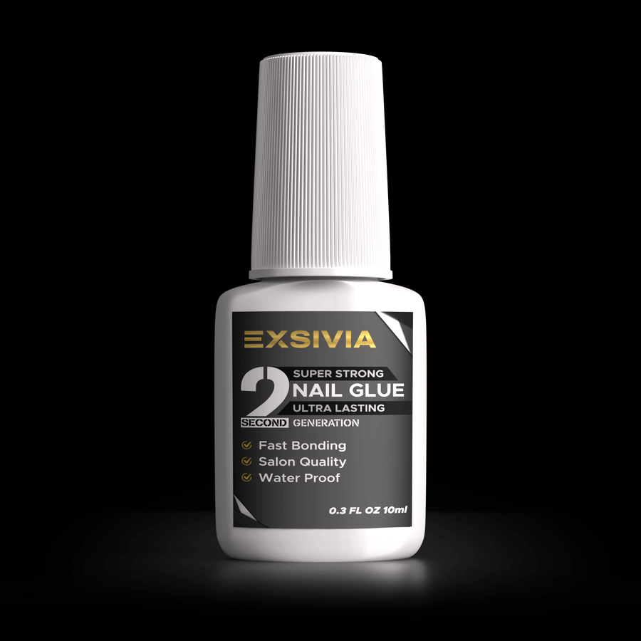 Exsivia 2nd Gen Super Strong Nail Glue – HEMA Free Brush On Glue EXSIVIA