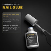 Super Strong Nail Glue, HEMA Free Brush On Glue