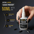 Nail Glue Remover for Press On– Gentle, Acetone-Free, Pain-Free EXSIVIA