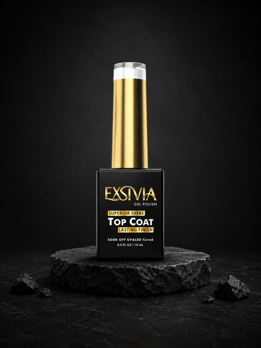 Nail Gel Top Coat, High Endless Glossy Shine EXSIVIA