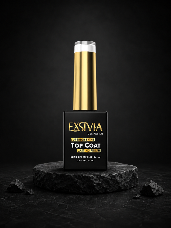 Nail Gel Top Coat, High Endless Glossy Shine EXSIVIA
