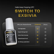 Super Strong Nail Glue, HEMA Free Brush On Glue