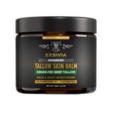 EXSIVIA Unbleached Beef Tallow Skin Balm, Fragrance-Free Face & Body Moisturizer with Sunflower Oil & Beeswax, Fast-Absorbing Deep Moisture for Dry Skin