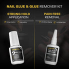 2nd generation Nail Glue & Nail Glue Remover EXSIVIA