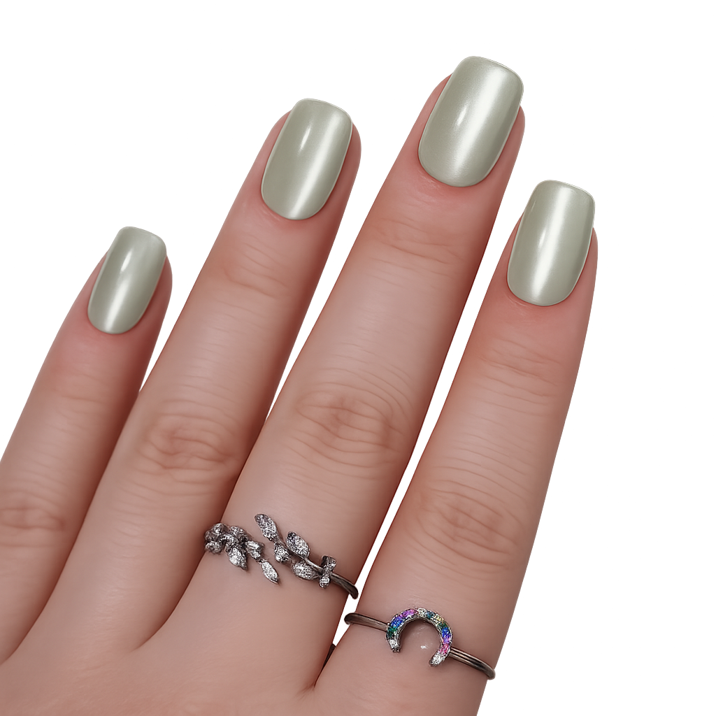 Sage Chrome Nails EXSIVIA