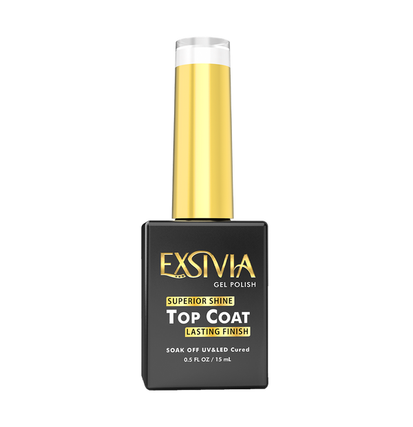 Nail Gel Top Coat, High Endless Glossy Shine - EXSIVIA