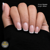 Exsivia Press-On False Nails, 32 Pcs of Different Sizes for Perfect Fit, Nail Glue Not Included