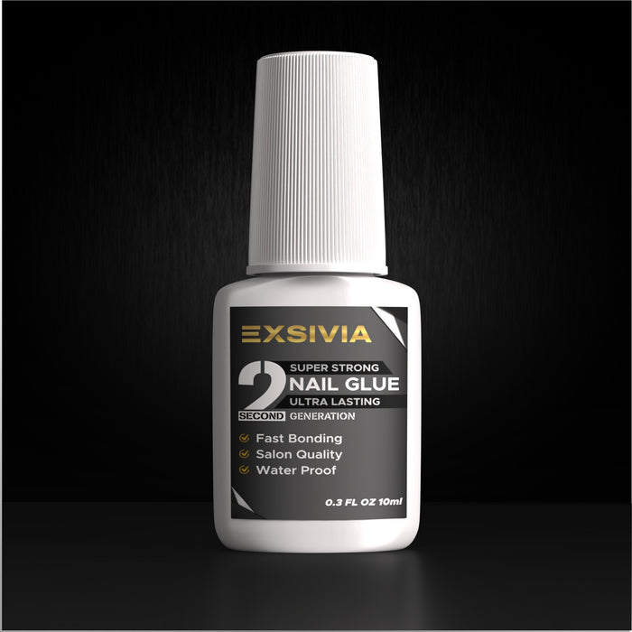 Exsivia 2nd Gen Super Strong Nail Glue – HEMA Free Brush On Glue EXSIVIA