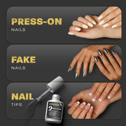 Super Strong Nail Glue, HEMA Free Brush On Glue