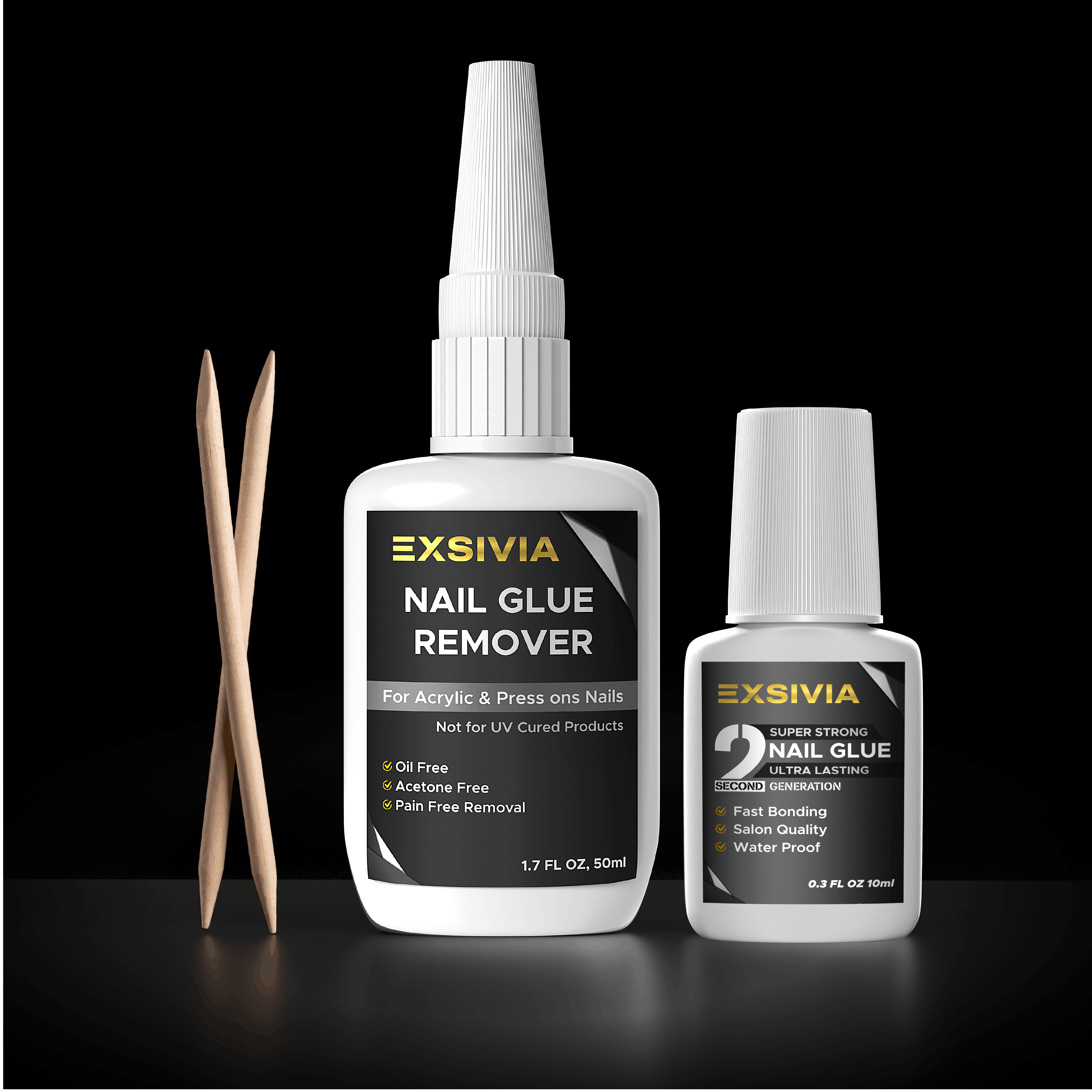 Best Nail Glue & Remover Kit for Press-On Nails | EXSIVIA EXSIVIA