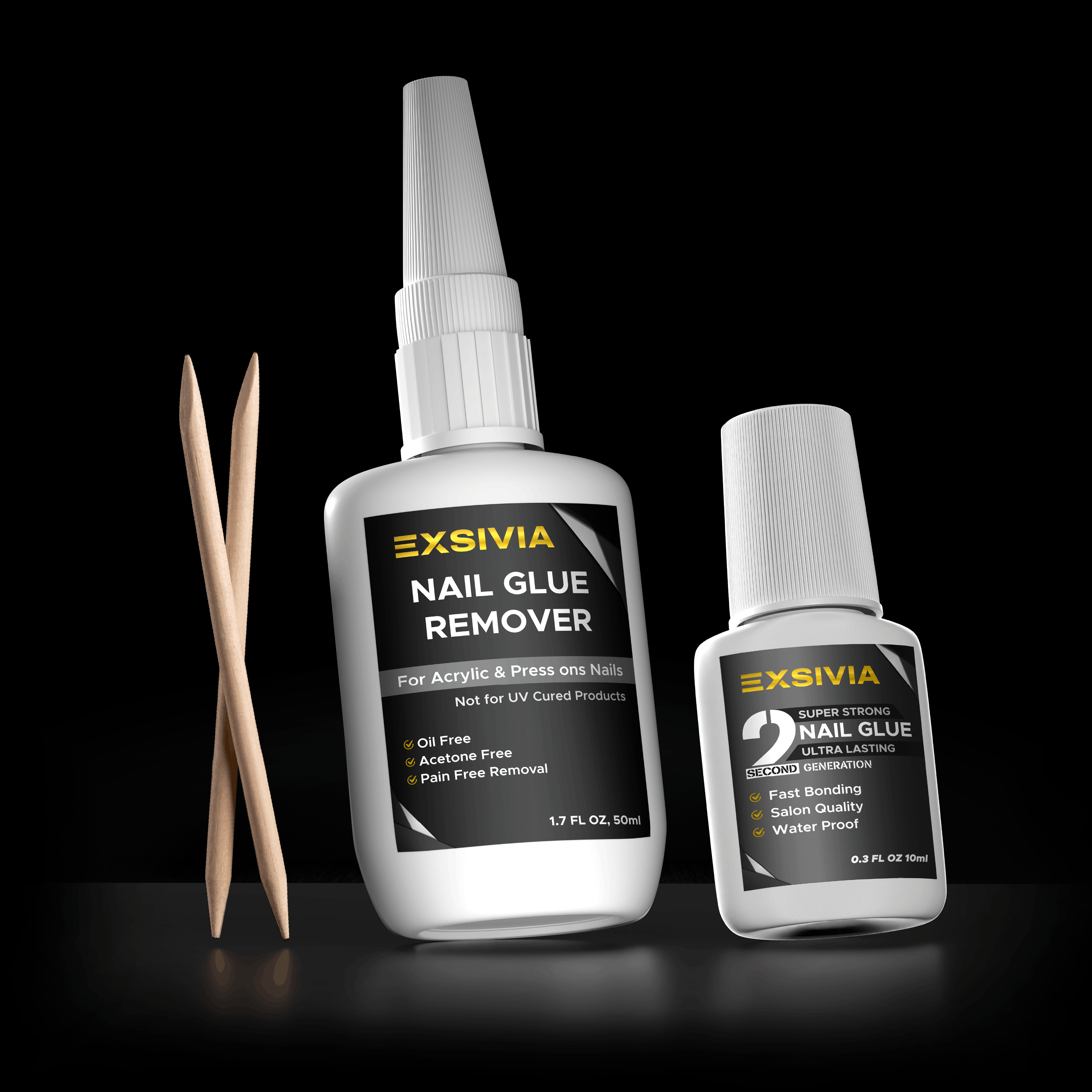 Best Nail Glue & Remover Kit for Press-On Nails | EXSIVIA EXSIVIA