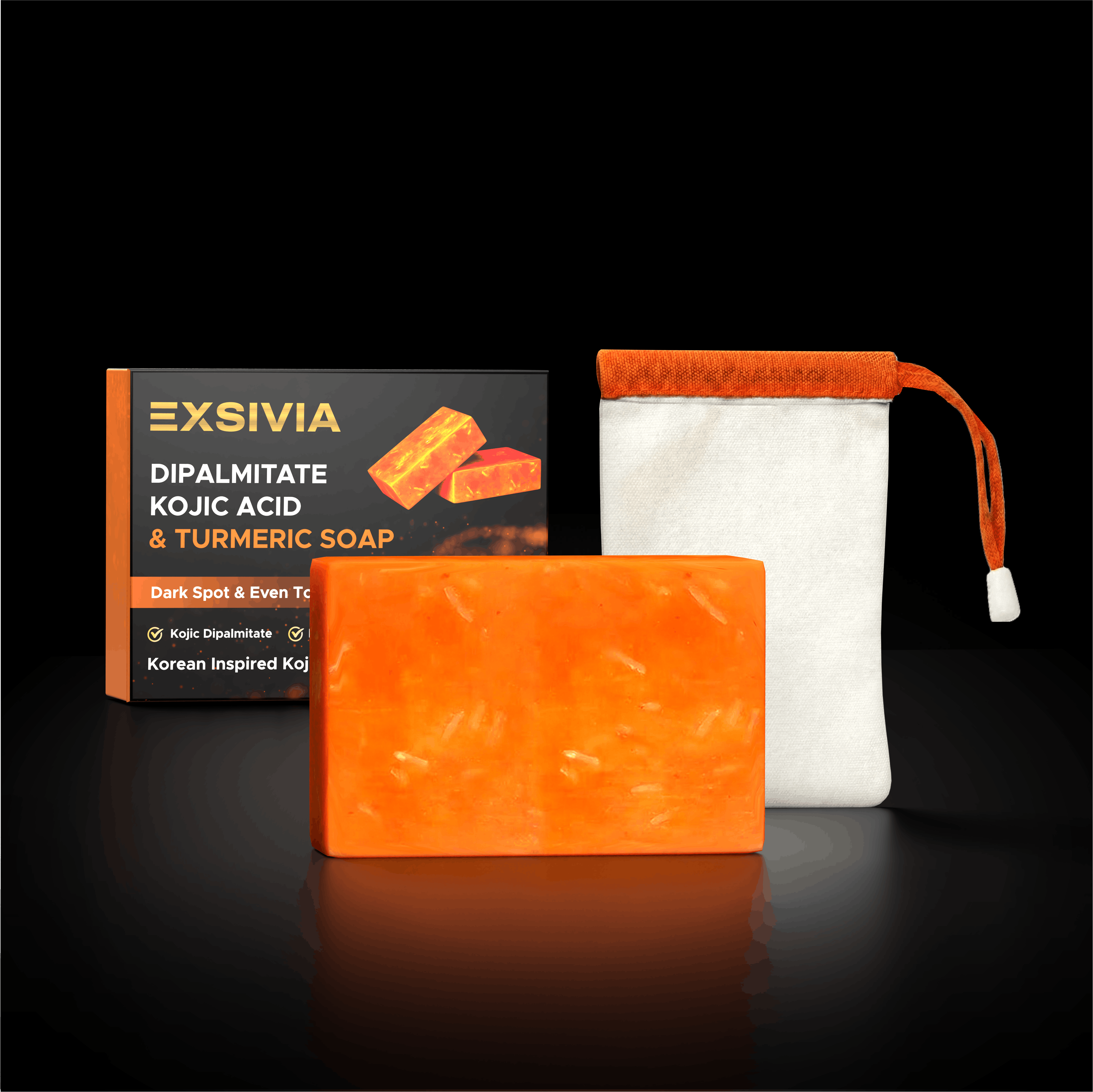 Kojic Acid Dipalmitate & Turmeric Soap EXSIVIA